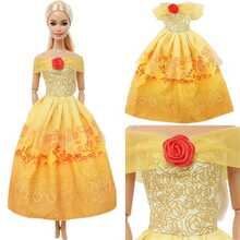 Juego de vestir de muñeca princesa de cuento de hadas - 1/8 piezas, incluye vestido y accesorios, apto para muñecas de moda de 11.5", regalo de cumpleaños para niñas (muñeca no incluida) - Multicolor - Ver 3