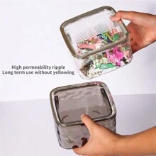 1 pieza Caja de almacenamiento de accesorios para el cabello de lujo y de moda para niñas, organizador de acrílico transparente para pinzas para el cabello, lazos para el cabello y diademas, joyero, estuche, soporte para brochas de maquillaje, soporte para brochas, organizador de perfumes, bolsa de almacenamiento, regalos para mujeres, regalos de Navidad, ideas de regalos para mujeres, decoración de habitación - Multicolor - Ver 6