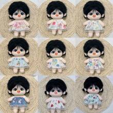 随机娃娃裙,毛绒娃娃衣服(仅衣服,无娃娃) - 彩色 - 查看 11