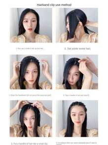 1pc Hairpin DIY Handmade Hair Accessory, Multi-Layer Hollow Braided Hair Band With Press Studs, Double-Layer Hair Clip Hairband Head Ornament, Bangs Braided Hair Clips For Daily Styling, Casual & Work Outfits Tiaras Y2k,Hairband,Hair Hoop Headbands, Black ,Home,Skincare Headband