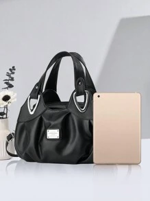 PLANEE Classic Geometric Print Tote Bag For Middle-Aged Women, Multi-Use Handbag, Shoulder Bag, Foldable Large Capacity Casual Bag For Shopping, Travel, Business, Best Mother's Day Gifts Ever