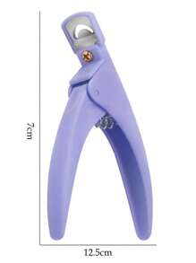 1pc Purple Nail Clipper, Acrylic Nail Cutter Scissors, Straight Edge Nail Nipper Tool For Salon And Home Manicure,Nail Supplies,Nail Tools,Nail Art Tools,Back To School,Nails,Nail Tools For Press On Nails,Manicure Pedicure Tools - Purple - View 5
