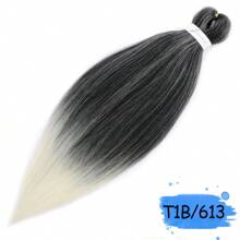 编织发预拉伸 18-36 英寸编织发不发痒热水定型专业合成接发适用于日常编织 - 彩色 - 查看 100