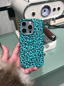 Etui na telefon z wzorem panterki kompatybilne z iPhone 16 16Pro Max 15Plus 14Pro Max 13 12 11 XR - Zielony - Zobacz 2