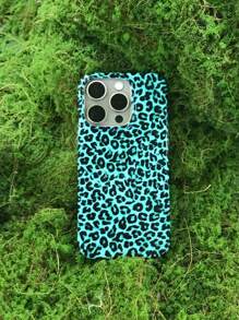 Etui na telefon z wzorem panterki kompatybilne z iPhone 16 16Pro Max 15Plus 14Pro Max 13 12 11 XR - Zielony - Zobacz 1