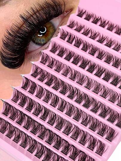 Lash Clusters 120pcs Cluster Lashes 8-16mm Wispy Individual Lashes Extensions Natural Look Lashes D Curl Fluffy Cluster Lashes DIY Eyelash Extensionlash Clusters,Eyelash Clusters,Individual Eyelashes,Lashes,Fake Lashes