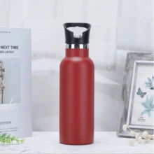 750ML Stainless Steel Water Bottle - 紅色 - 查看 2