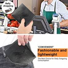 Ví da PU thời trang dành cho nam, Ví đựng tiền xu dung tích lớn, Ngăn đựng thẻ nhiều ngăn có khóa kéo, Ví đựng tiền xu, Quà tặng ngày lễ cho nam, Thích hợp cho thanh thiếu niên, Thường ngày, Ngoài trời, Thể thao, Kỳ nghỉ, Du lịch, Tốt nghiệp, Phụ kiện váy sinh nhật Ý tưởng cho ngày lễ tình nhân - màu đen - Xem 7