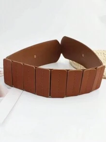 1pc Single-Buckle Women's Waist Belt For Dress, Daily Wear Halloween Summer, School