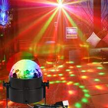 1 个 LED 魔球舞台灯、USB 7 色氛围灯、RGB DJ 派对迪斯科灯适用于家庭 KTV 婚礼舞蹈表演派对、聚会、桌面装饰灯舞厅灯聚光灯、聚光灯、节日装饰礼物 - 黑色 - 查看 5