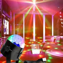 1 个 LED 魔球舞台灯、USB 7 色氛围灯、RGB DJ 派对迪斯科灯适用于家庭 KTV 婚礼舞蹈表演派对、聚会、桌面装饰灯舞厅灯聚光灯、聚光灯、节日装饰礼物 - 黑色 - 查看 8