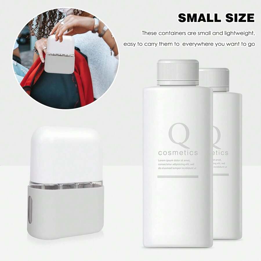 4 In 1 Travel Dispenser Shampoo Lotion Gel Set LeakProof Travel