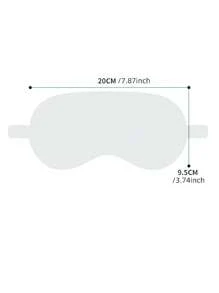 1pc Embroidered Plush Night Sleeping Eye Mask For Home, Travel, Plane, Light Blocking Eye Cover - Dusty Pink - View 7