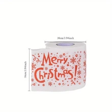 1 Roll, Printed Christmas Creative Roll Paper, Santa Claus Toilet Paper, Creative Toilet Paper, Cool Pattern Tissue, Colorful Napkin, Christmas Decoration,Christmas - Multicolor - View 4