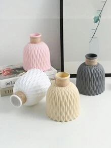 1 pezzo Vaso da fiori in plastica moderno stile nordico, vaso da fiori, cestino, decorazione per casa, soggiorno, festa, matrimonio, decorazione per la casa, decorazione per la stanza, vaso di vetro