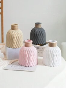 1 pezzo Vaso da fiori in plastica moderno stile nordico, vaso da fiori, cestino, decorazione per casa, soggiorno, festa, matrimonio, decorazione per la casa, decorazione per la stanza, vaso di vetro