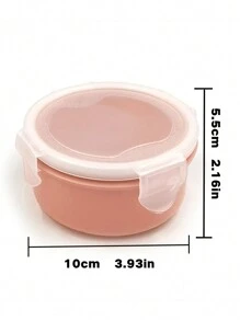 Microwaveable Plastic Lunch Box For Work, Rough Rice Bento Meal Prep Container With Lid,Leak-Proof Meal Prep Storage Box - Multicolor - View 9