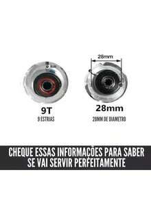 Brushcutter Transmission Tip + 28MM 9 Grooved Blade - 灰色 - 查看 3