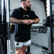 Jiu Jitsu Oversized Maromba Gym Training T-Shirt - 黑色 - 查看 4