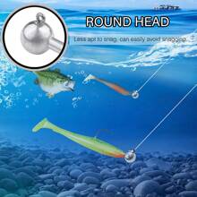 Goture 圆形铅头钩，用于淡水咸水钓鱼的铅头钩，带钓鱼箱的 Swimbait 铅头钩，用于钓鳟鱼鲈鱼，Crappie Pro 铅头钩