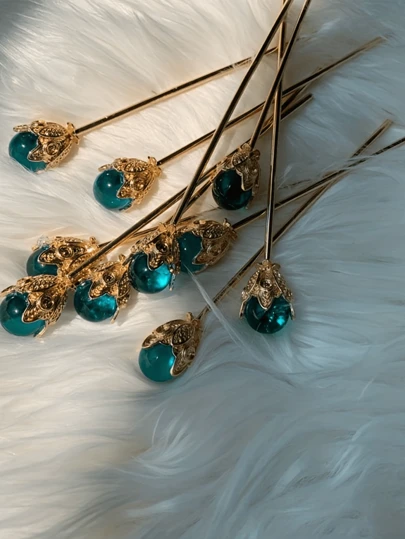 汉服风格发簪，多功能发饰，包括黛玉发簪、直簪，宋代、魏晋、明代风格发髻、发髻器、发髻发饰、发夹、造型发簪，学习用品，头部饰品