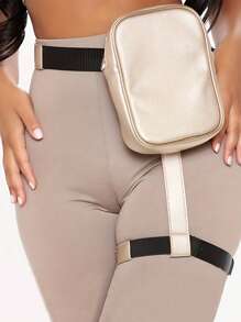 1 Pièce Sac De Jambe Multifonctionnel Pour Voyage En Plein Air Et Sac De Taille Pour Stockage De Données Et De Gadgets, Unisexe