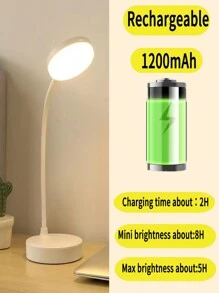 1 Stück Dreifarbige einstellbare Schreibtischlampe, USB-betriebene Tischlampe, tragbare LED-Nachtbeleuchtung zum Studieren, Lesen, für Schlafzimmer und Wohnheim