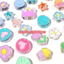 10 hạt Acrylic nhỏ giọt 16-25mm kiểu ngẫu nhiên DIY nhiều màu sắc hỗn hợp kiểu ngẫu nhiên có thể dùng để làm vòng tay, vòng cổ, dây điện thoại, phụ kiện thời trang cho nữ - 10 cái-1 bộ - Xem 8