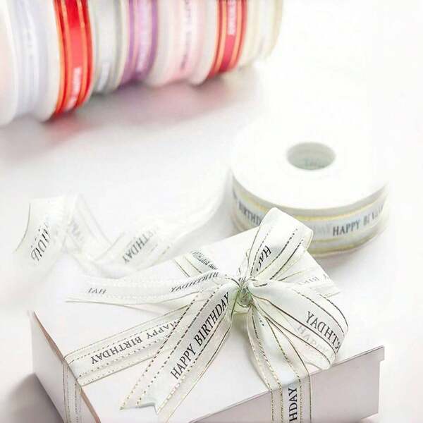 5m Cake Box Gift Floral Wrapping Ribbon Set With Bowknot Decoration In Different Styles,Christmas