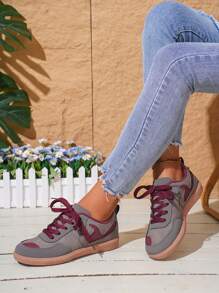 Chaussures de sport casual pour femmes, nouvelles chaussures de sport, baskets de loisirs plates, chaussures de course colorées pour l'athleisure
