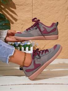 Chaussures de sport casual pour femmes, nouvelles chaussures de sport, baskets de loisirs plates, chaussures de course colorées pour l'athleisure