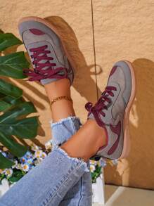 Chaussures de sport casual pour femmes, nouvelles chaussures de sport, baskets de loisirs plates, chaussures de course colorées pour l'athleisure