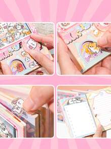 Capsule Machine Design Compact Interesting Mini Notebook, Motivational Text, Stylish Stress Relief Thick Notepad Back To School - one-size - View 11