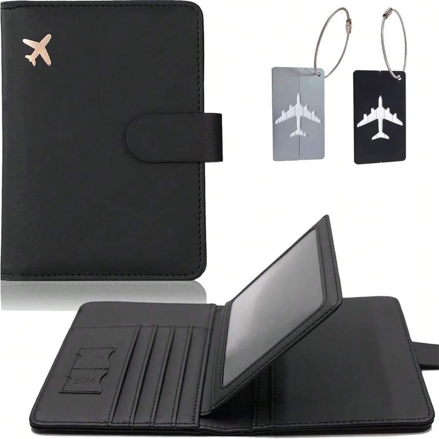 Porta Carte Di Credito Cuoio DUDU Custodia Porta Passaporto In Pelle Da Viaggio Con Protezione Rfid 2968473 Cose Per Viaggiare - Foto 1