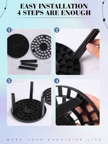 Bộ cọ trang điểm 37/28/21/5 cọ bao gồm 20 cọ trang điểm (cọ đánh nền, cọ tạo khối, cọ che khuyết điểm, cọ phấn mắt), mút trang điểm (4 mút trang điểm, 5 mút trang điểm hình tam giác), 1 bát vệ sinh cọ, 1 con lăn massage mặt, 1 giá đỡ cọ trang điểm, bộ cọ, bộ cọ trang điểm, bộ cọ trang điểm, bộ trang điểm hoàn chỉnh, bộ cọ trang điểm, bộ trang điểm hoàn chỉnh, bộ cọ, bộ cọ trang điểm, bộ quà tặng trang điểm - màu đen - Xem 8