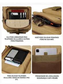 50L Military Tactical Backpack 50L Reinforced Waterproof Men's Large Capacity - 棕色的 - 查看 6