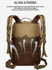 50L Military Tactical Backpack 50L Reinforced Waterproof Men's Large Capacity - 棕色的 - 查看 8