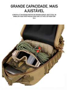50L Military Tactical Backpack 50L Reinforced Waterproof Men's Large Capacity - 棕色的 - 查看 5