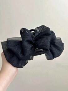 topshiny 1 Stück elegante Wolken-Schleife Haarspange, flauschige Haarspange, einfaches und stilvolles Haaraccessoire für Frauen und Mädchen, geeignet für Partys, Ausflüge, Outfit-Kombinationen und Fotografie-Haarspangen, Haarklammer, Haarspange, Haarclip, Haarfänger-Clip, Klemme-Clip Herbst Winter Haaraccessoires für Frauen für Urlaubsoutfits