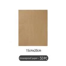 50/100pcs Disposable Baking Tray Liners Oil-Resistant Paper For Snacks, French Fries And Food, Tray Liners For Food Service - Multicolor - View 12