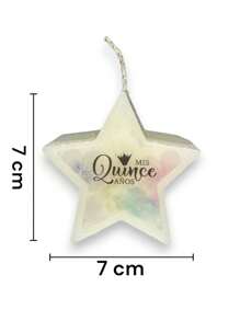 Kit de velas para recuerdo de "Quince Años", incluye bolsa de celofán con listón - kit - Ver 5