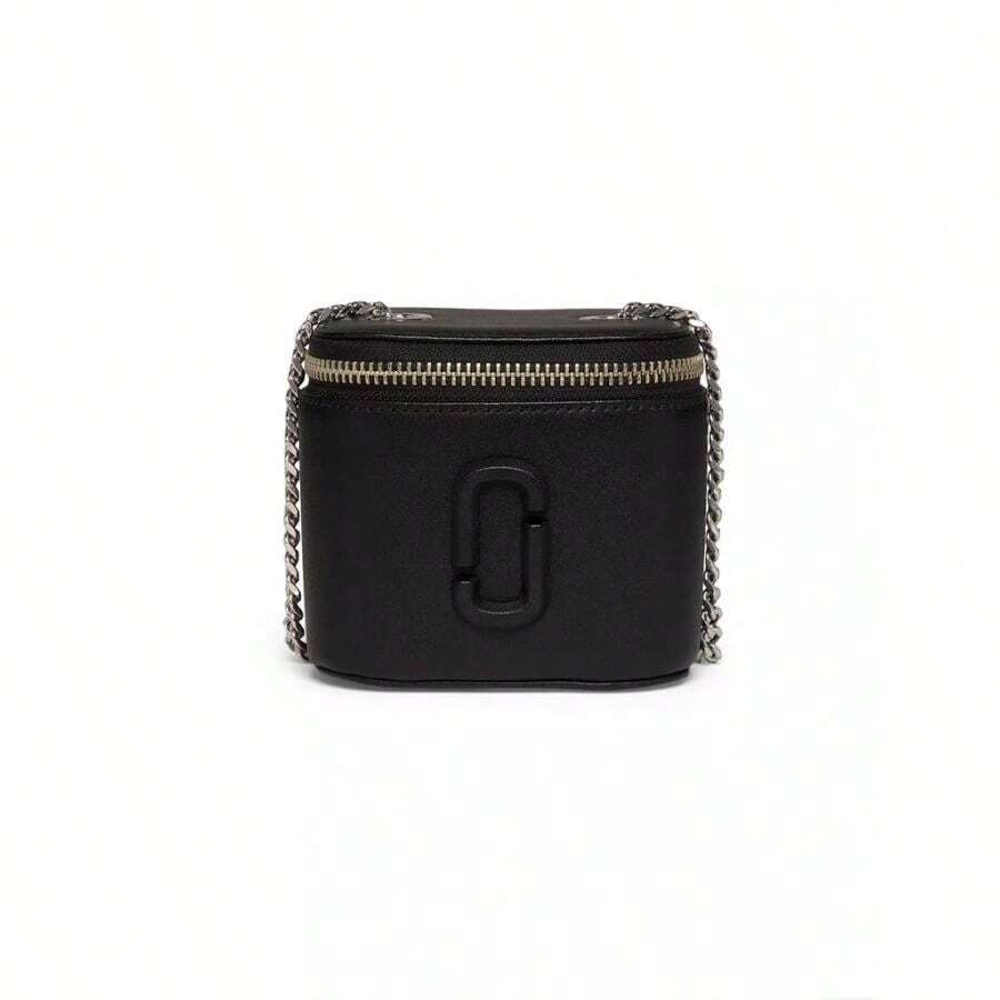 Marc Jacobs Marc Jbs | The Mini Vanity Leather Crossbody Bag - Black - View 1