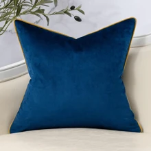 1 pièce Housse de coussin en patchwork de velours rayé, taie d'oreiller pour canapé neutre et moderne pour la décoration de la maison dans le salon et la chambre à coucher (housse de coussin uniquement), convient pour canapé, salon, chambre à coucher, gîte, également comme cadeau