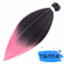 编织发预拉伸 18-36 英寸编织发不发痒热水定型专业合成接发适用于日常编织 - 彩色 - 查看 133