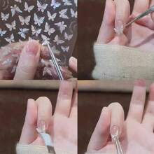 1 set/10 pezzi Adesivi glitterati a forma di ali di farfalla carini, adesivi di farfalle iridescenti da fata, adesivi 3D in rilievo, adesivi per arte di unghie, adesivi decorativi, adesivi cosmetici, adesivi fai-da-te per planner, adesivi fai-da-te per studenti, adesivi per diari, adesivi per computer portatile, adesivi per album fotografici, adesivi per planner, regalo per compleanno/Natale/Ognissanti/Ringraziamento, premio e ricompensa scolastica, forniture per casa/ufficio/scuola