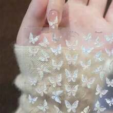 1 set/10 pezzi Adesivi glitterati a forma di ali di farfalla carini, adesivi di farfalle iridescenti da fata, adesivi 3D in rilievo, adesivi per arte di unghie, adesivi decorativi, adesivi cosmetici, adesivi fai-da-te per planner, adesivi fai-da-te per studenti, adesivi per diari, adesivi per computer portatile, adesivi per album fotografici, adesivi per planner, regalo per compleanno/Natale/Ognissanti/Ringraziamento, premio e ricompensa scolastica, forniture per casa/ufficio/scuola