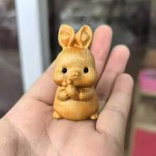 Creative Cartoon 12 Chinese Zodiac Animals Wooden Carving Hanging Accessory, Desk Decor Best Gifts Birthday - Multicolor - View 7