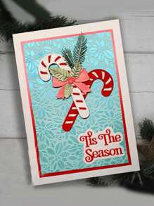 1 Khuôn cắt kim loại trang trí Giáng sinh sáng tạo cho việc làm thiệp thủ công DIY, dụng cụ dập nổi bằng thép cacbon có thể tái sử dụng - Bạc - Xem 6