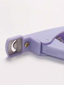 1pc Purple Nail Clipper, Acrylic Nail Cutter Scissors, Straight Edge Nail Nipper Tool For Salon And Home Manicure,Nail Supplies,Nail Tools,Nail Art Tools,Back To School,Nails,Nail Tools For Press On Nails,Manicure Pedicure Tools - Purple - View 3