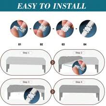 100% Waterproof PU Bench Covers For Dining Room Dining Bench Cover Removable Bench Covers Stretch Washable Bench Seat Covers For Dining Room Bench Slipcover - Burgundy - View 6